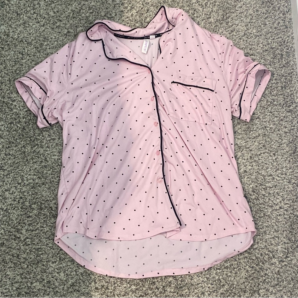 Pink Polka Dot Women's PJ Set